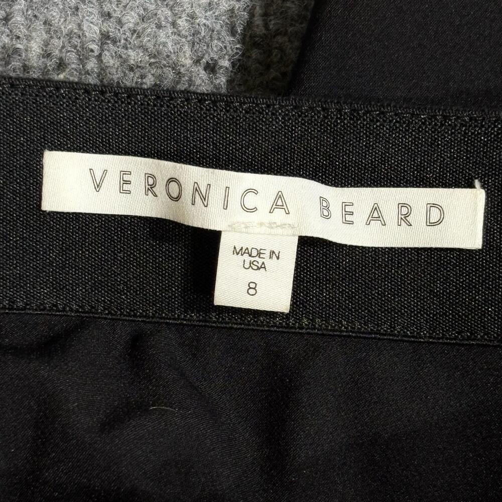 Veronica Beard Pants Womens 8 Black Ponte Scuba Leggings Knit Pull On Stretch - Picture 3 of 13